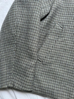  Auralee Grey Blue Check Jacket - Size 4