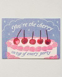 Image 2 of Cherry card - A6 (riso)