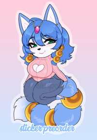 Chibi Krystal Snowflake Holo Sticker PRE ORDER