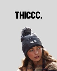 Image 1 of THICCC. BOBBLE BEANIE
