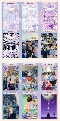 Image 2 of BTS PU card holder - Preorder