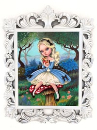 Image 1 of ‘Alice in Wonderland’ – Acrylics on panel  (19.47×15.4”/50x39cm)