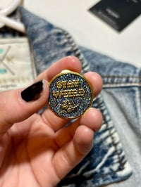 Image 1 of Stay Weird Glitter Pin 