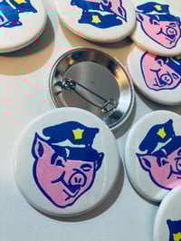 Image 1 of Officer Porky Button by World Famous Original