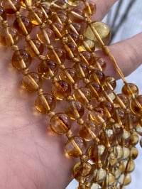 Image 4 of Genuine Citrine Mala, Citrine 108 Bead Japa Mala, Citrine Hand Knotted Gemstone Necklace
