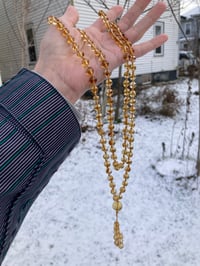Image 5 of Genuine Citrine Mala, Citrine 108 Bead Japa Mala, Citrine Hand Knotted Gemstone Necklace