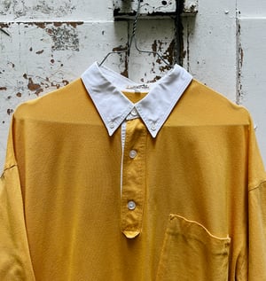 Hermès Sunflower Polo with Contrasting Collar - Size L