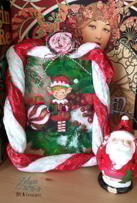 Image 4 of 'Tinsel Pippin' - Acrylics paintings inside papier-mache frame (23x18cm /9x7")