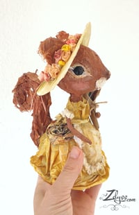 Image 5 of 🐿️ ‘Primrose, the anthophile squirrel’ 🐿️ ♡ recycled art – paper sculpture