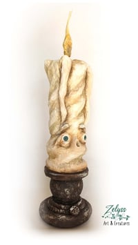 Image 2 of 👻🕯️😱“Catcher of fears”😱🕯️👻 – Papier-mâché sculpture (36x9cm)