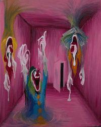 Funhouse SIGNED PRINT painting by Anton-Constantin Anastassov 