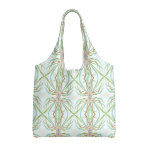 Image of Echinacea Steel Blue Waterproof Grocery Tote