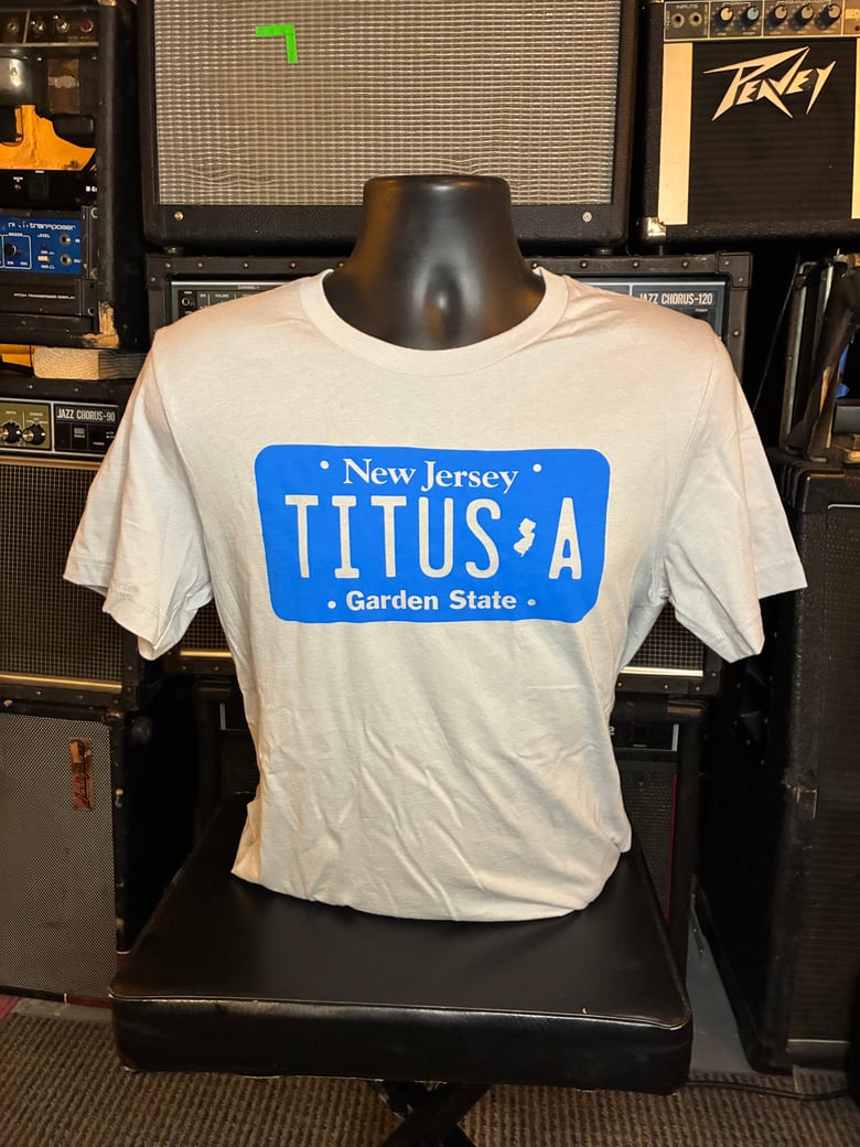 Image of BLUE "NJ LICENSE PLATE" SHIRT