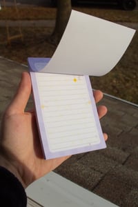 Image 2 of Handmade purple note pad set