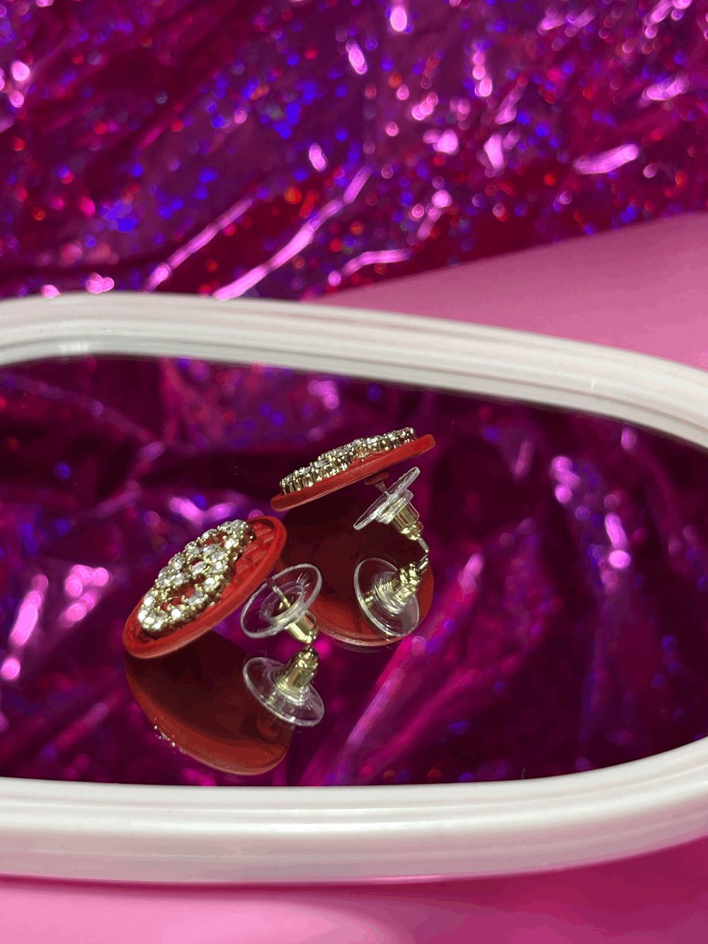 Image of Rose Earrings / Aritos Rosa