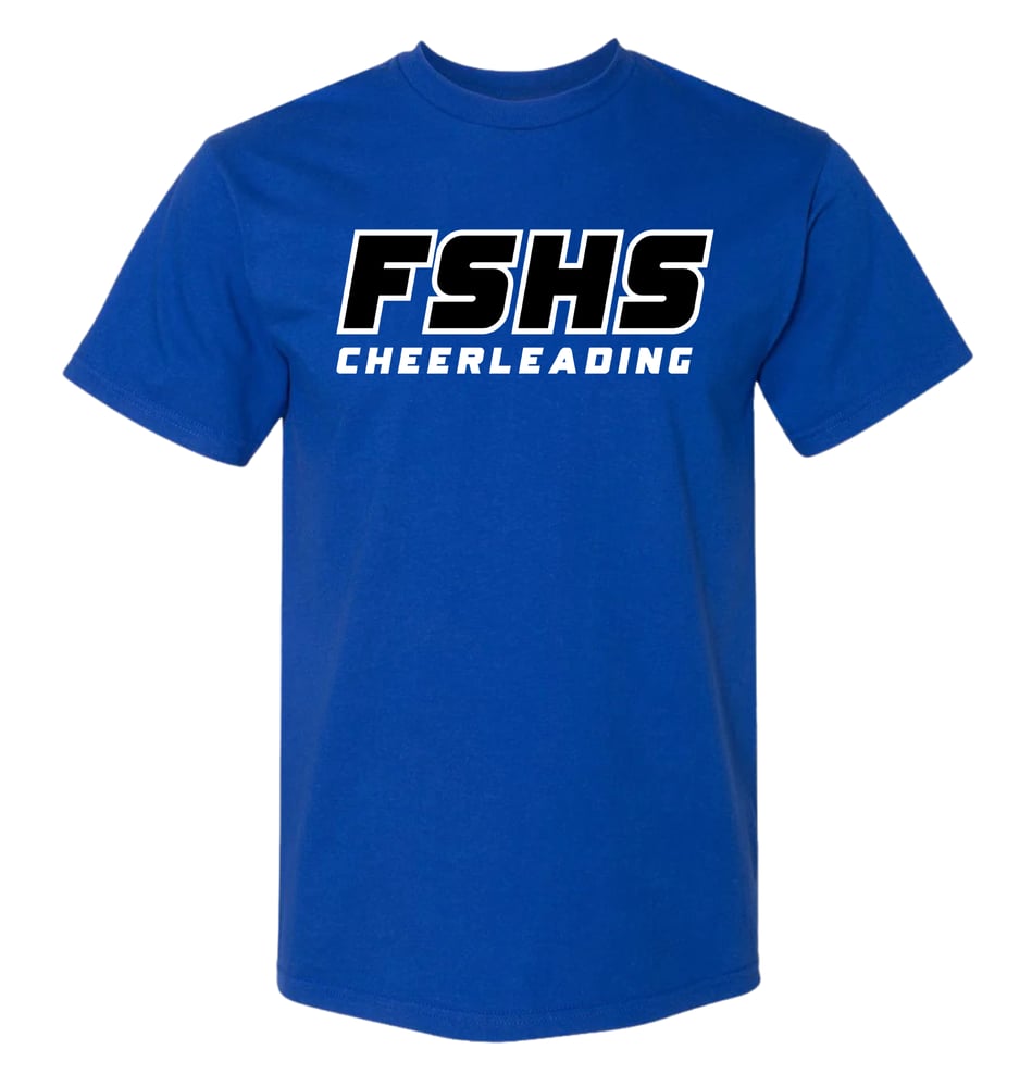 Image of FS WINTER CHEER SPORTS TEE (ROYAL) DRI FIT!