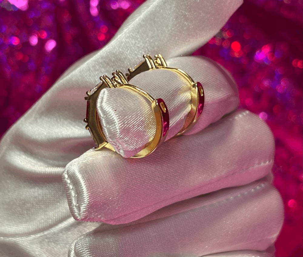 Image of Orchid Earrings / Aritos Orquídea