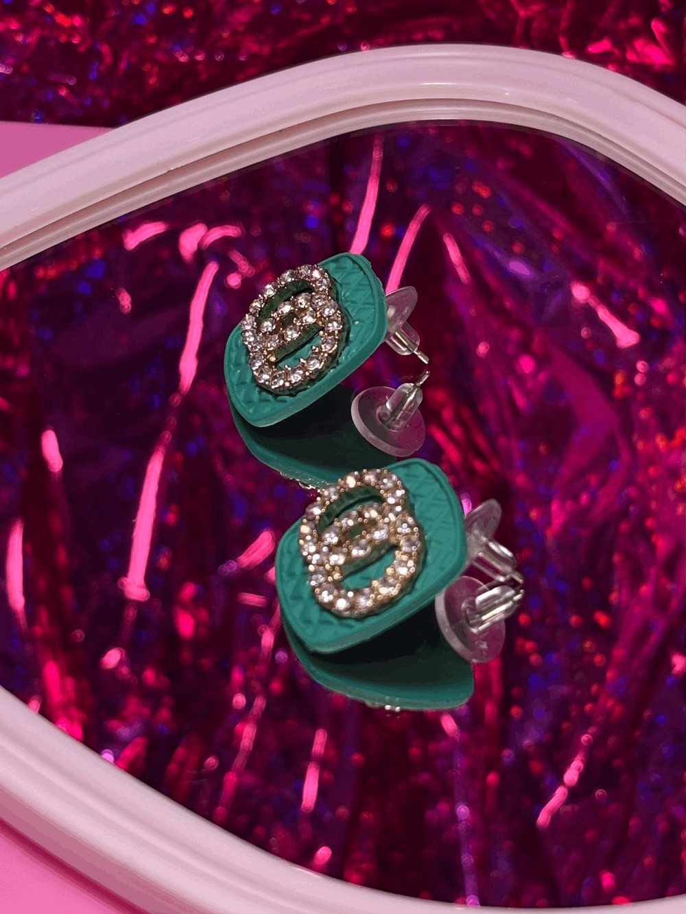 Image of Hosta Earrings / Aritos Hosta