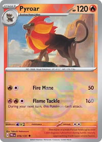 Pyroar (Poke Ball Pattern) - SV: Prismatic Evolutions - Near Mint