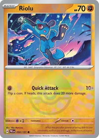 Riolu (Poke Ball Pattern) - SV: Prismatic Evolutions - Near Mint