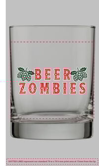 Image 2 of Beer Zombies - Santa Glass