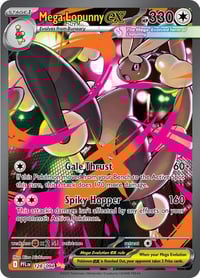 Mega Lopunny ex - 128/094 - ME02: Phantasmal Flames - Near Mint
