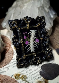 Image 3 of Snake Spine and Floral Mini Wall Frame