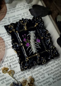 Image 4 of Snake Spine and Floral Mini Wall Frame