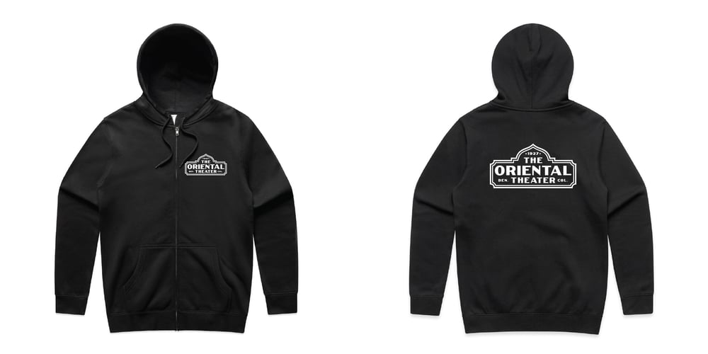 Image of NEW LOGO - Oriental Theater Zip Hoodie