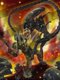 11 x 14 Art Print - Doom Vs Xeno