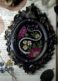 Image 1 of Mouse Tail and Floral Wall Frame