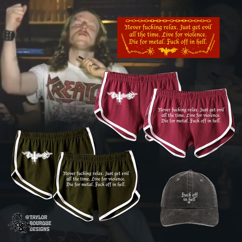 Image of FCK OFF IN HELL - Bumper Sticker - PREORDER