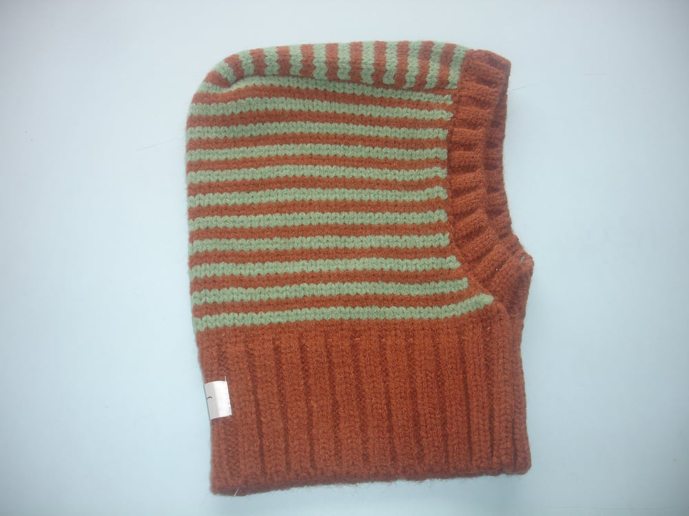 Image of Knit Hooded Scarf #2 