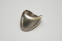 Image 2 of Vintage Georg Jensen Sterling Silver Wave Ring - #91 - Size 6 1/2