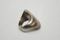 Image 1 of Vintage Georg Jensen Sterling Silver Wave Ring - #91 - Size 6 1/2