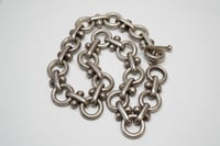 Image 2 of Heavy Mexican Silver Necklace 