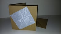Image 1 of Snowflake card and envelope
