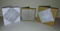 Image 2 of Snowflake card (brown) and envelope