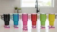Image 8 of Mini Glittered Tumbler Style Shot Glass