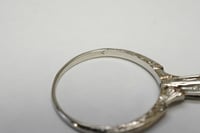 Image 3 of Art Deco 18k White Gold Solitaire Ring