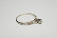 Image 5 of Art Deco 18k White Gold Solitaire Ring
