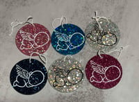 Glitter Angel Ornament 