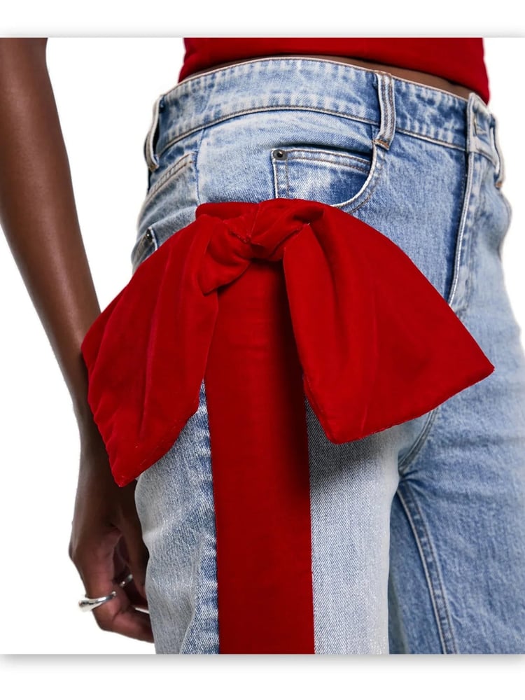 Image of Holiday Bow Jeans 