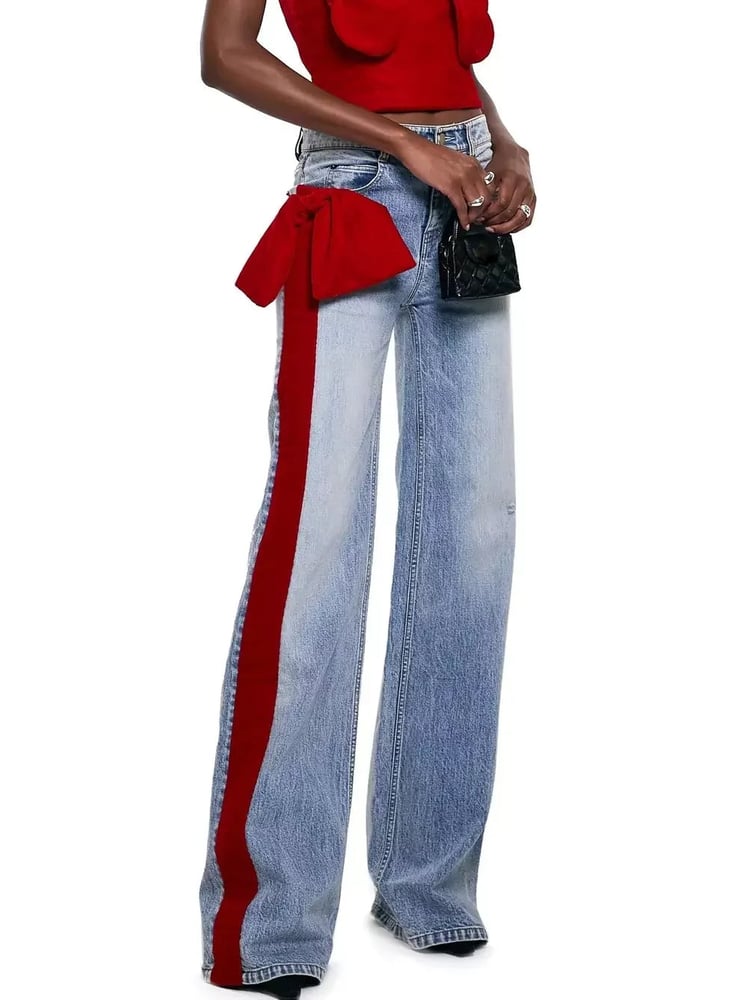 Image of Holiday Bow Jeans 