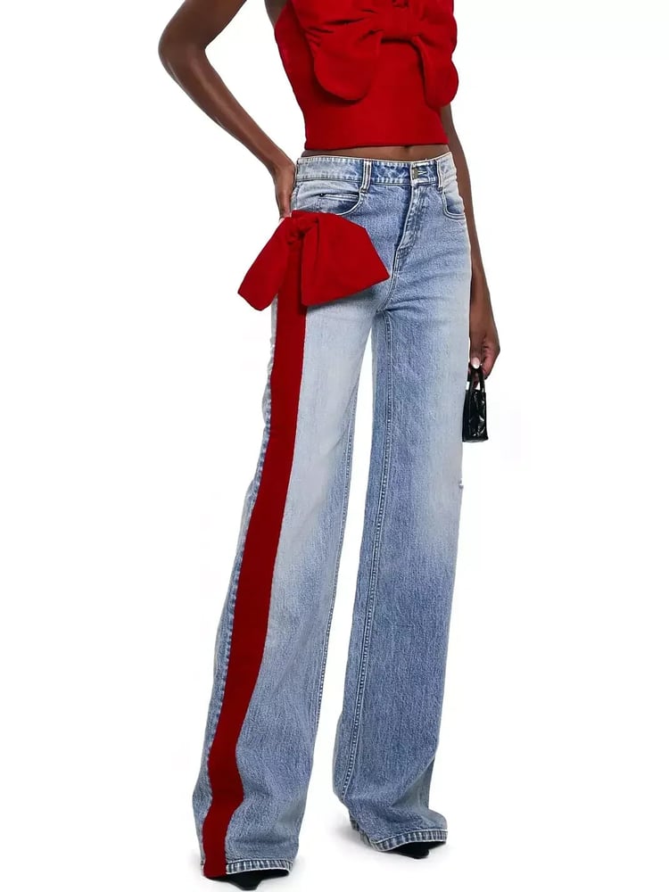Image of Holiday Bow Jeans 