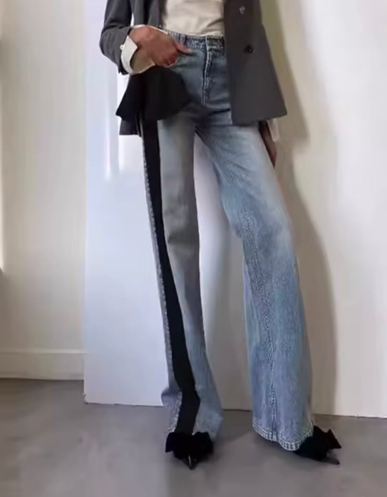 Image of Holiday Bow Jeans (black)