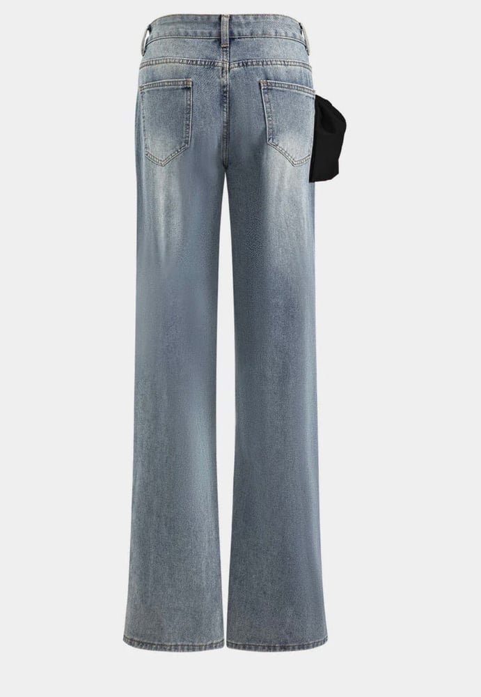 Image of Holiday Bow Jeans (black)
