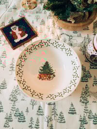 Image 1 of vintage Christmas Tree bowl