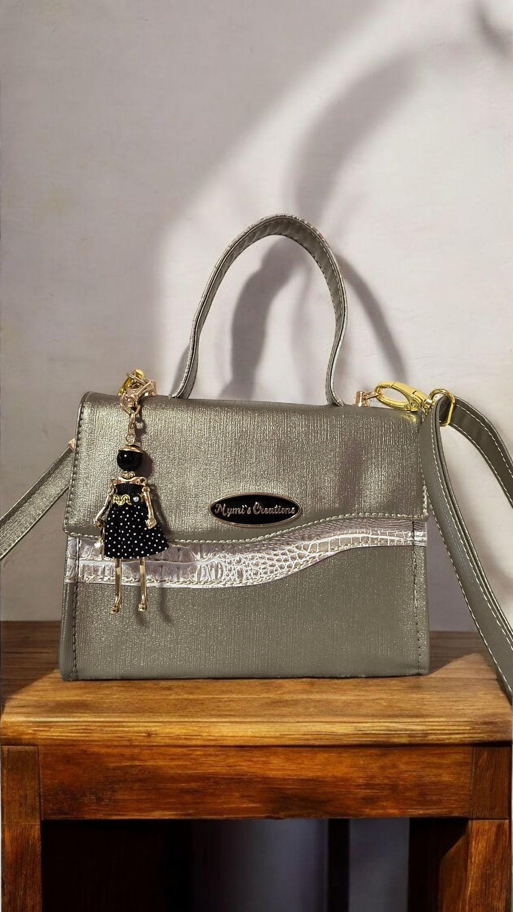 Image of Handmade crossbody bag, shoulder bag, handbag, faux suede gifts for her Mother's Day