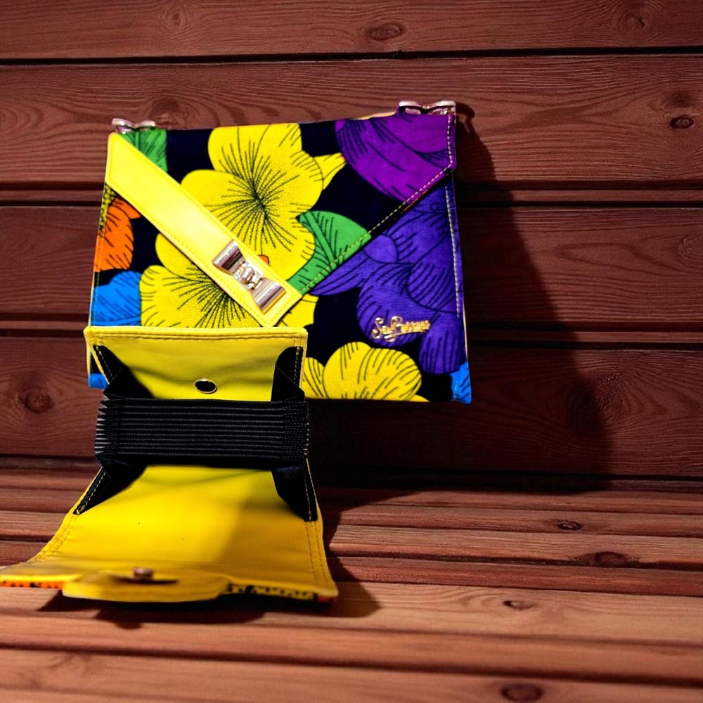 Image of Ankara Crossbody Bag – matching wallet Handmade African Print Purse, Gifts for Her”